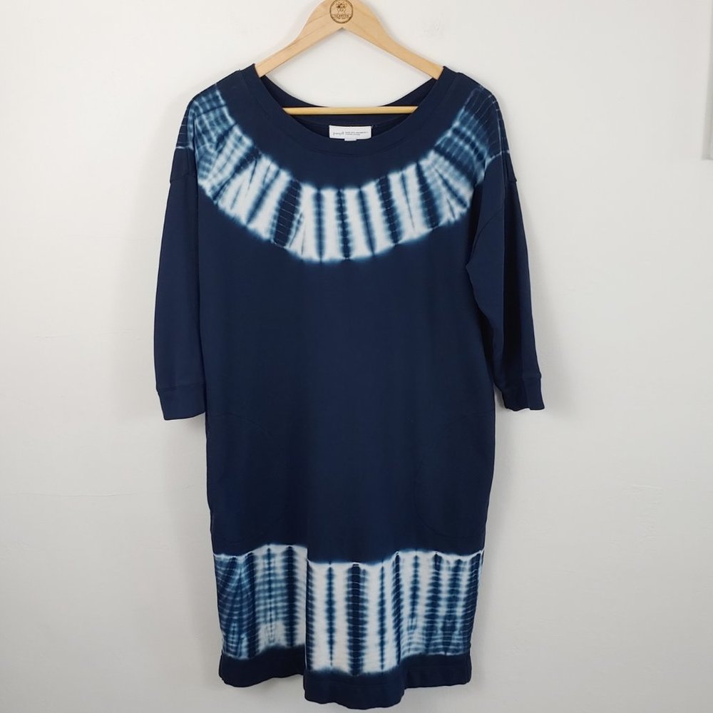 PureJill J Jill Organically Grown Cotton Tie Dye Sweatshirt Dress size M